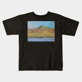 Glastonbury Tor In Autumn Kids T-Shirt